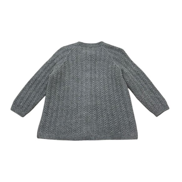 Women’s Cardigan sweater grey wool y2k - Picture 5 of 5